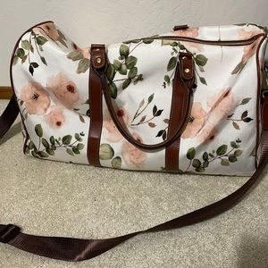Dusty Rose Garden Overnight Bag by Caden Lane